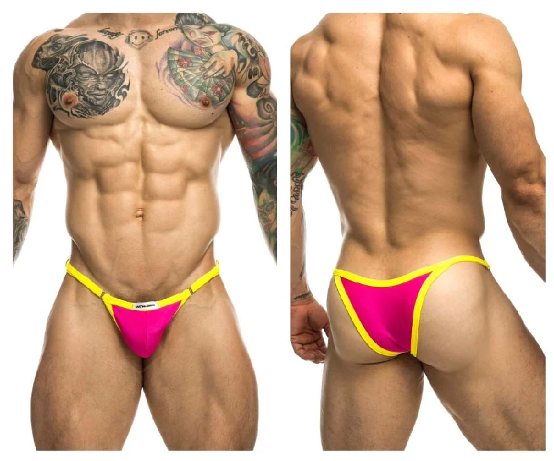 JUSTIN+SIMON XSJ12 Bikini One Color Hot Pink