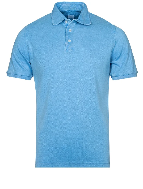 North Piquet Short Sleeve Polo Blue