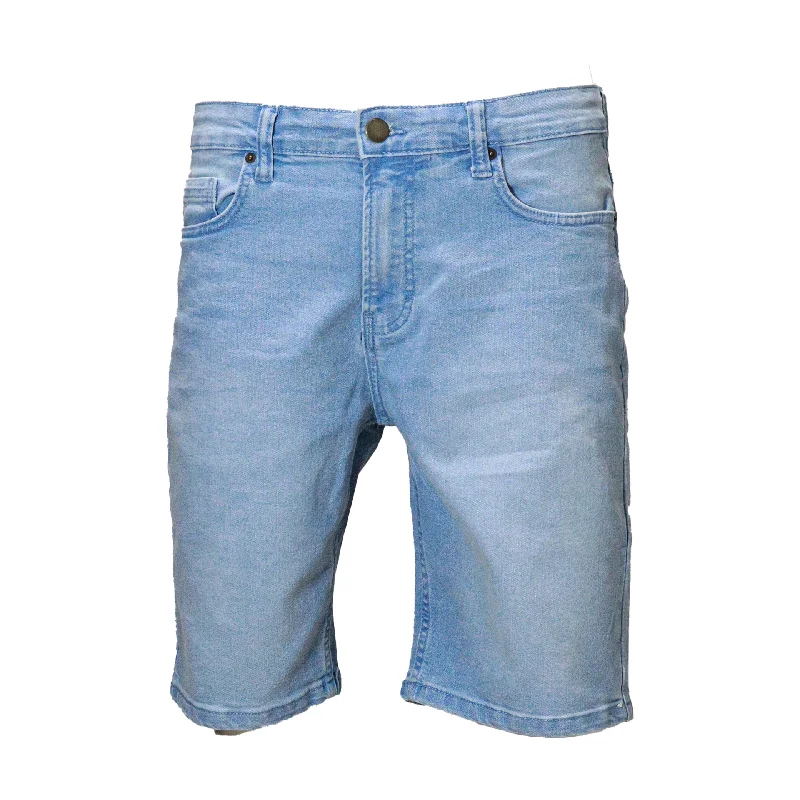 Light Wash Basic 5 Pocket Denim Shorts Light Wash