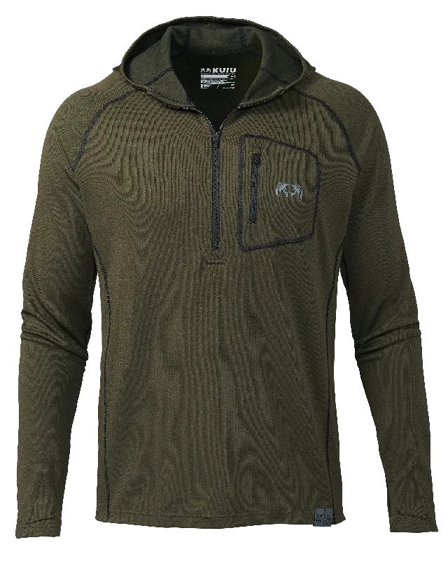 PRO Merino 200 Zip-T Hoodie | Loden