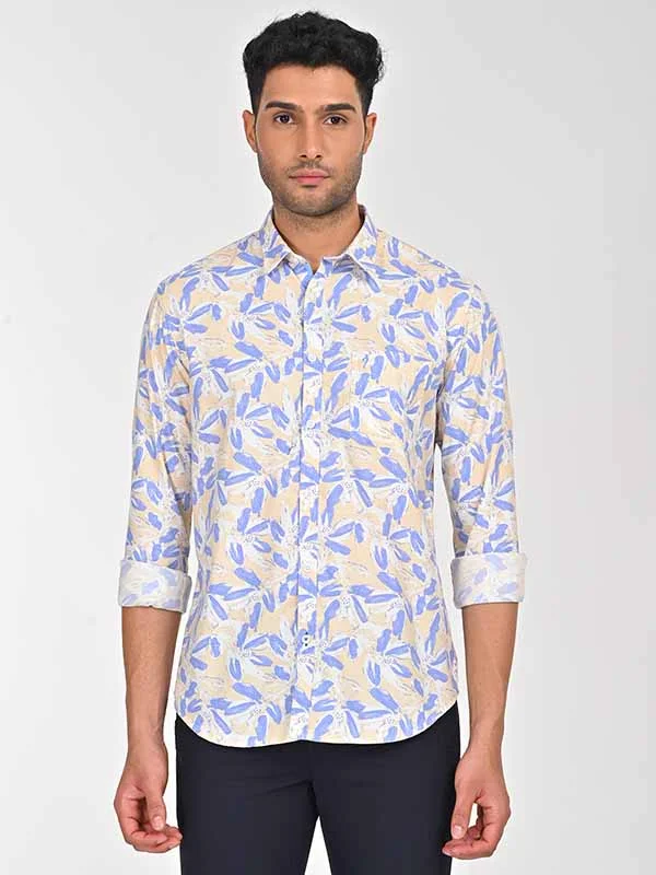 Men Printed Full Sleeve Cotton Shirt