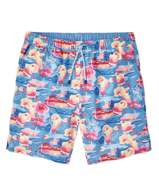 Peter Millar Tequila Print Swim Trunk