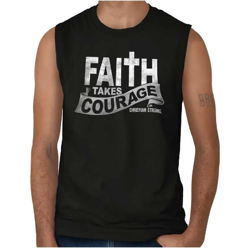 Faith Takes Courage Sleeveless T-Shirt