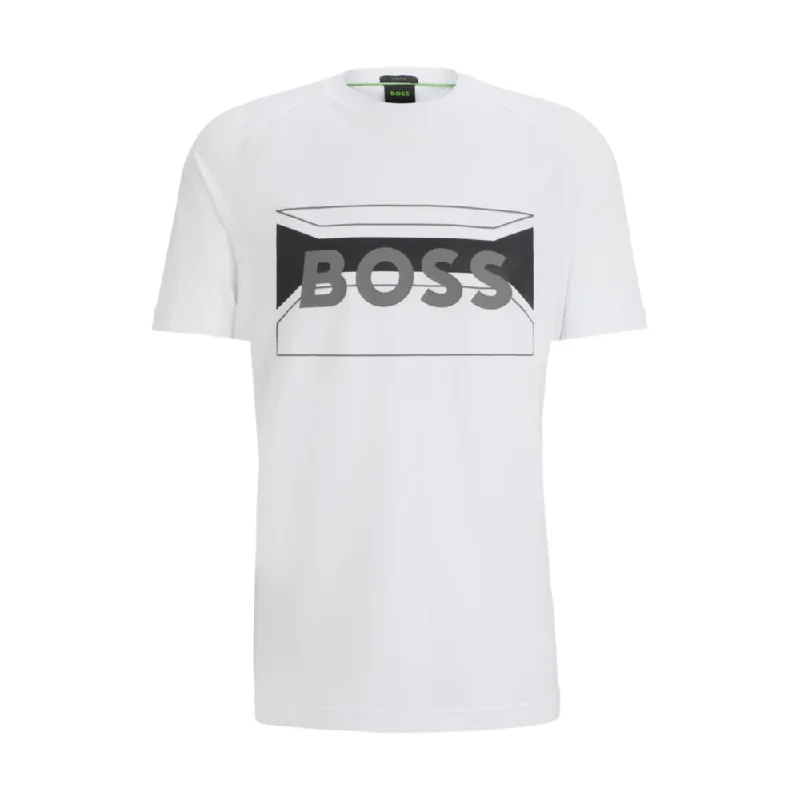 Cotton-blend regular-fit T-shirt with logo artwork