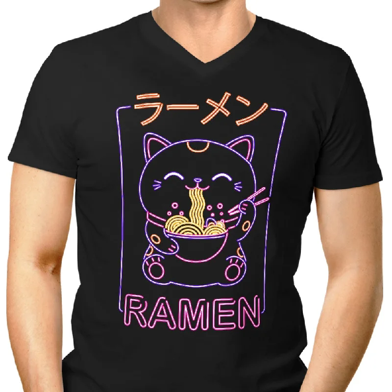 Neon Neko Ramen - Men's V-Neck