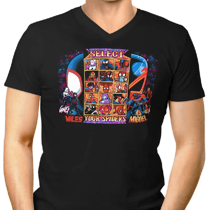 Clash of Spiders - Men's V-Neck