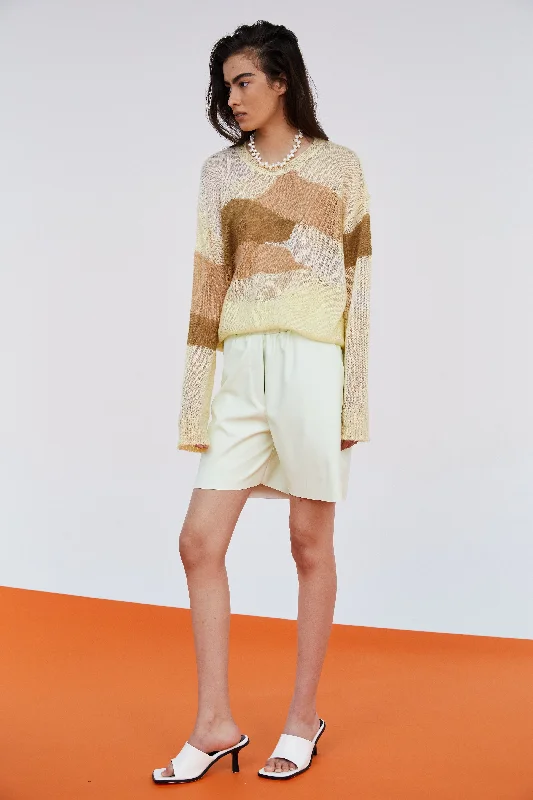 Multi-Color Loose Knit Sweater, Sand